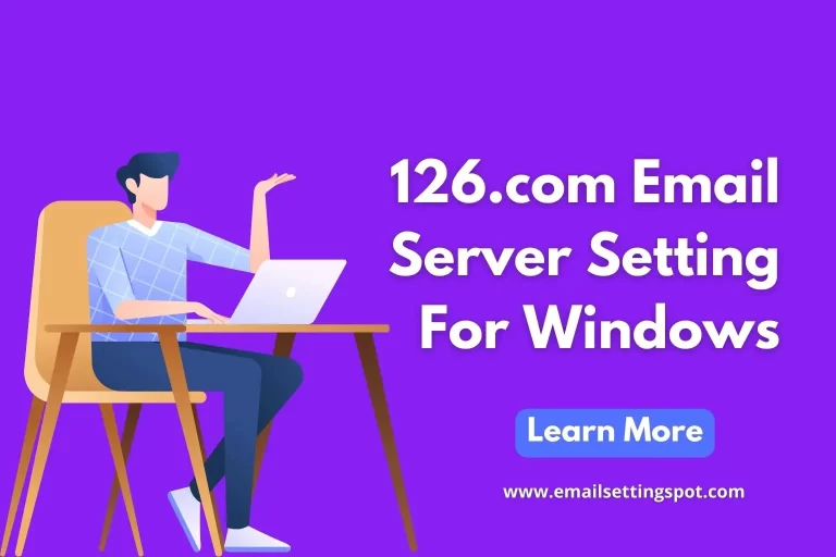 126.com email Settings for Windows