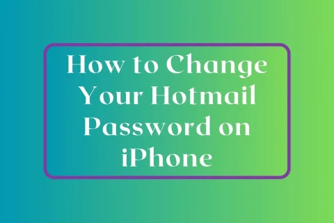 how to change hotmail password on iphone