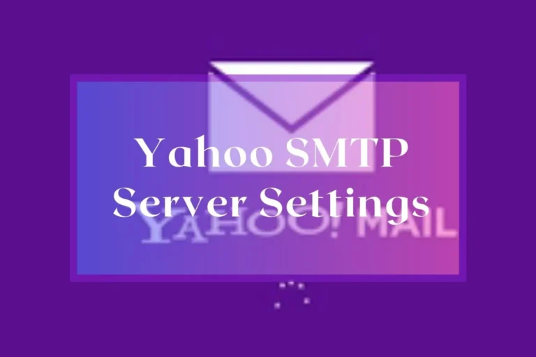 yahoo smtp server settings