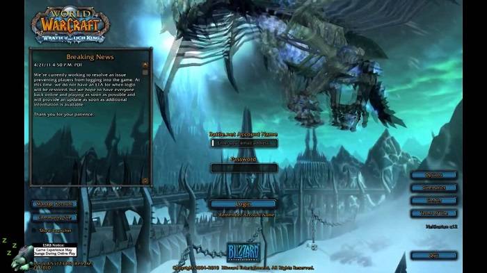 WoW Loginswe