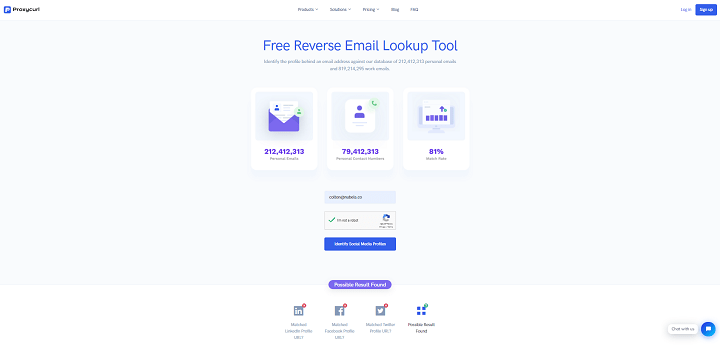free reverse email lookup