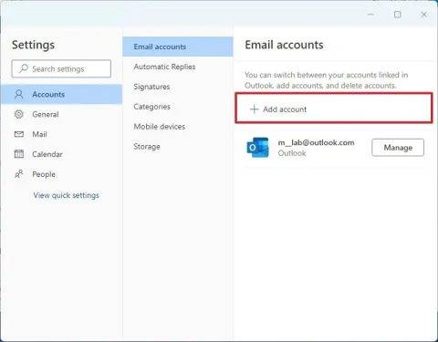 how to add another email to outlook