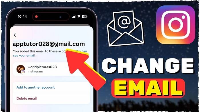 how to change email on instagrams