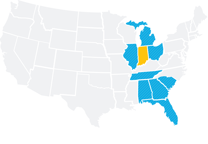 State Illustration Indiana 1x 2