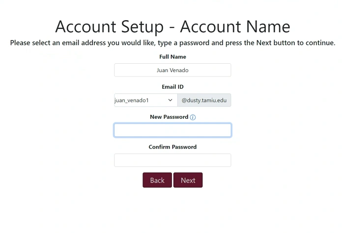 What is TAMIU Email 1