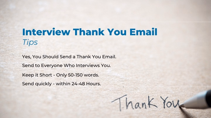 job interview thank you email