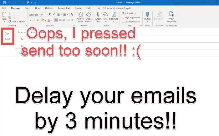 Delay Sending Emails in Outlookdgg