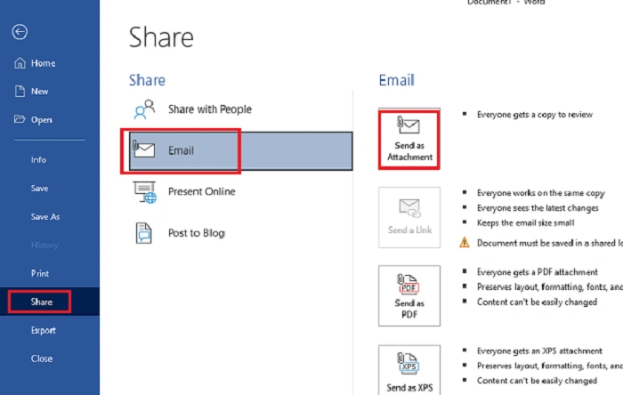 Why Send a Word Document by Email 1