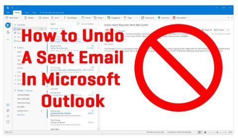 can i unsend an email in outlook
