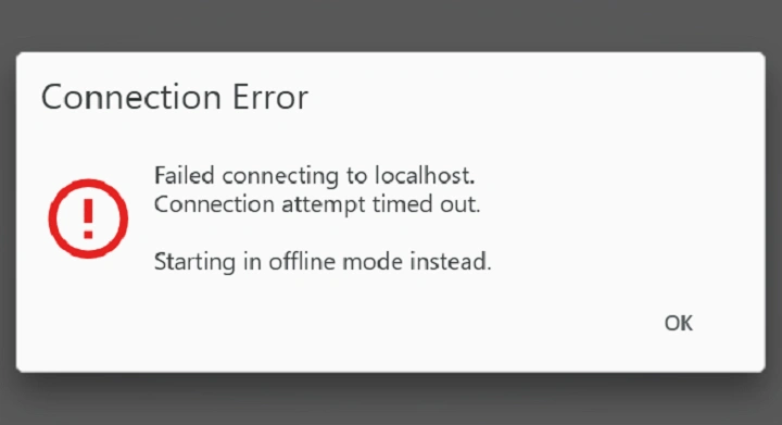 connection failed 1