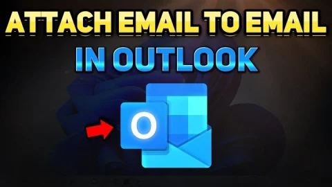how to attach an email in outlook 1