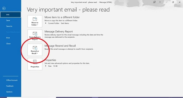 How to Recall an Email in Outlook (Desktop Only, Sorry Mobile Folks!)