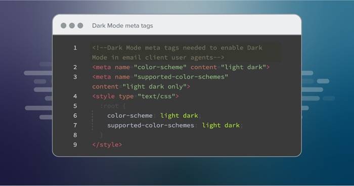 Dark Mode meta tags
