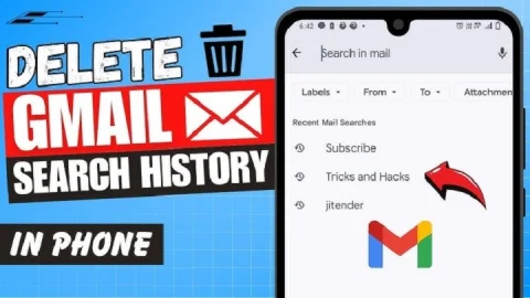 how to clear gmail search history 1
