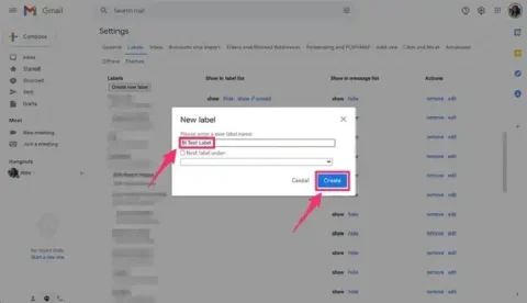 can you make folders in gmail