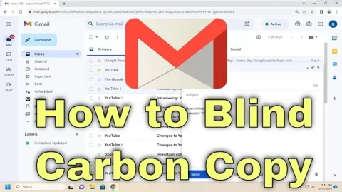 how to blind copy in gmail