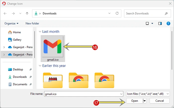 how to put gmail icon on desktop 4