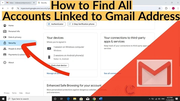 find all accounts linked to my email address free