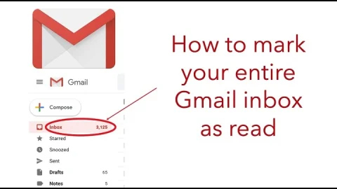 how to mark gmail as read