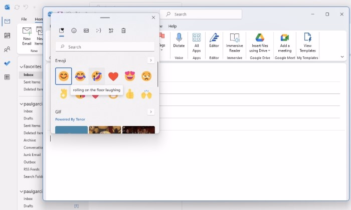 How to Add an Emoji in Outlook Desktop