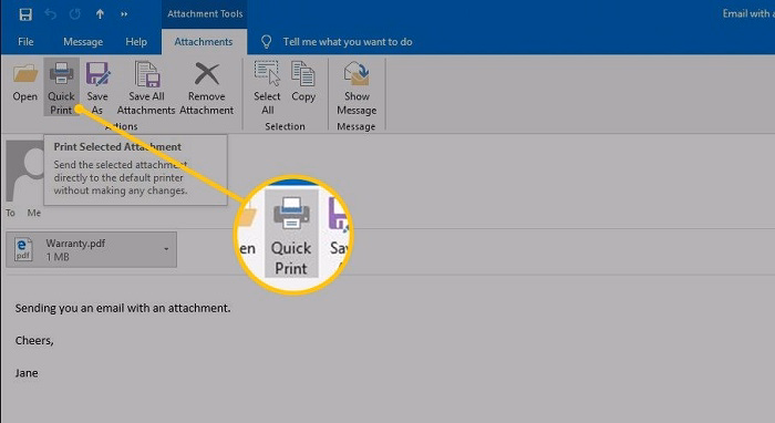 How to Print an Email in Outlook Desktop