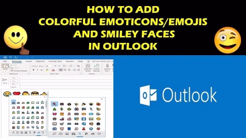 how to add an emoji to outlook email