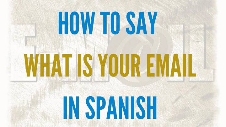 email address in spanish