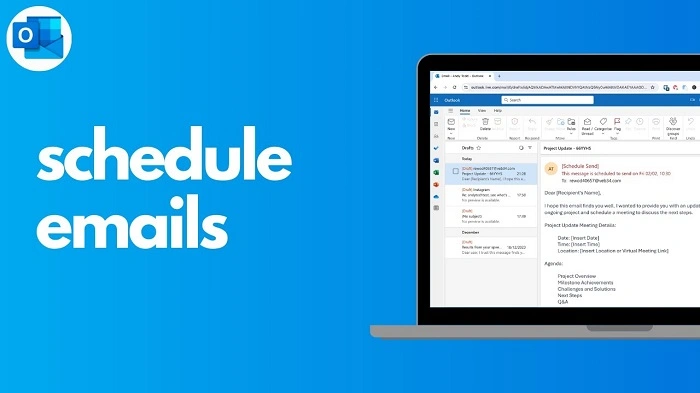 outlook how to schedule an emails
