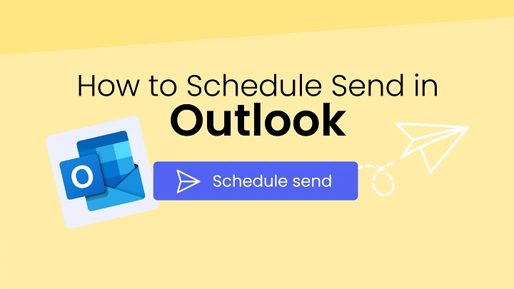schedule email send outlook