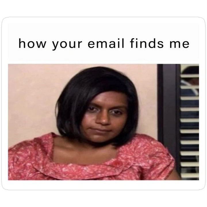 how your email finds me