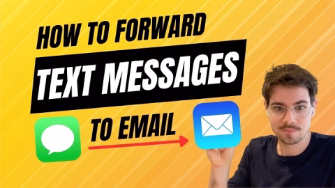 forward text messages to email