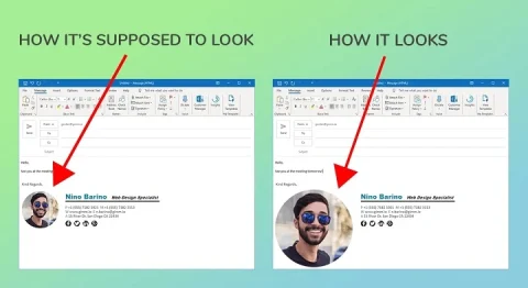 Email Signature Size