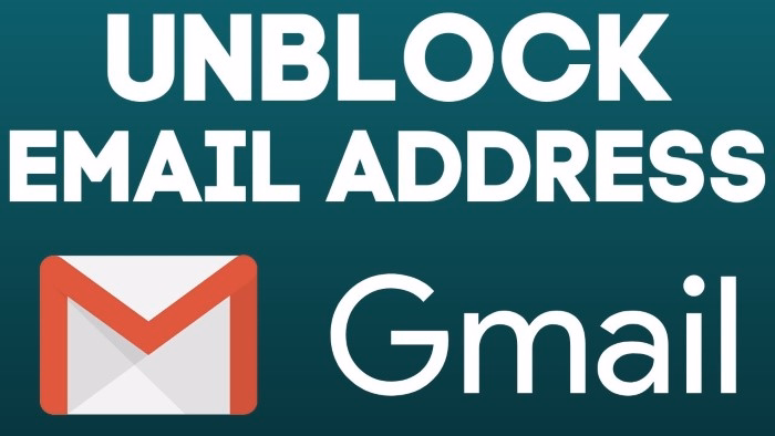 How to Unblock an Email Address