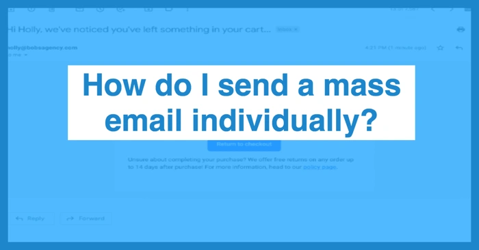 What Does Sending Emails Individually Mean