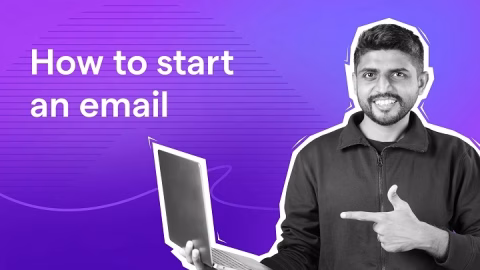 how to start a email