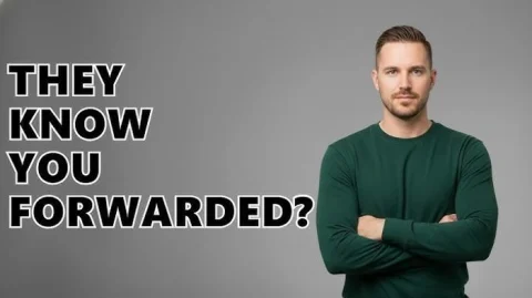 can people see if you forward an email