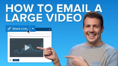 how to email a large video