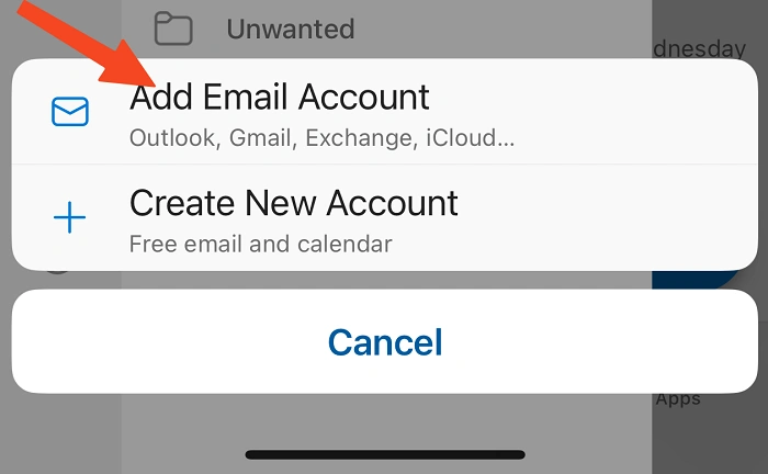 How to Add Email to Outlook on Phone 1