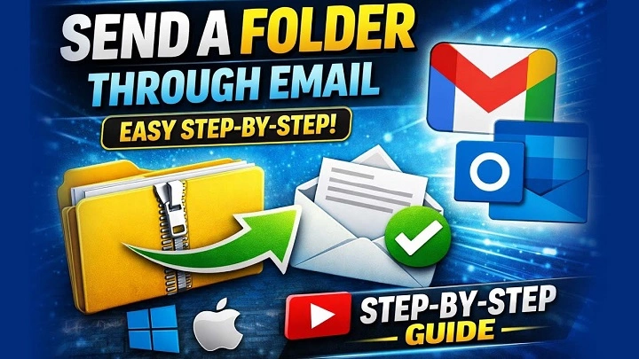 how to send a folder through email