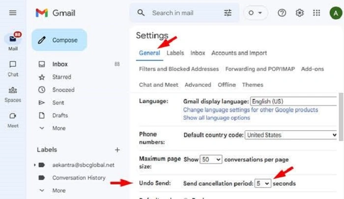 is it possible to unsend an email 3